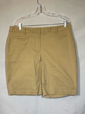 Lands' End Women's Khaki Bermuda Shorts - Tan